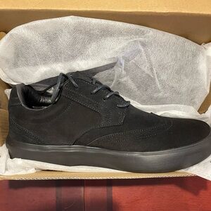 Men's Black Suede Derby Sneakers - Sleek Lace-Up Oxford Style